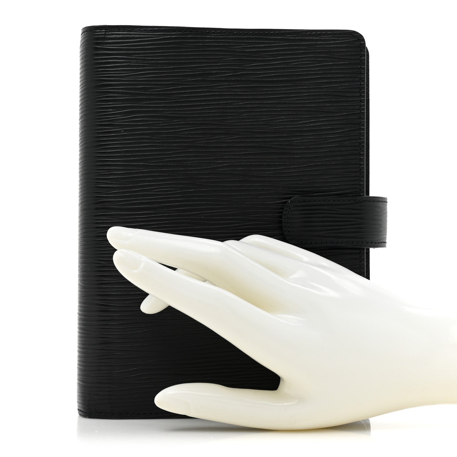 Louis Vuitton Electric Epi Medium Ring Agenda Cover Black 2 of 8