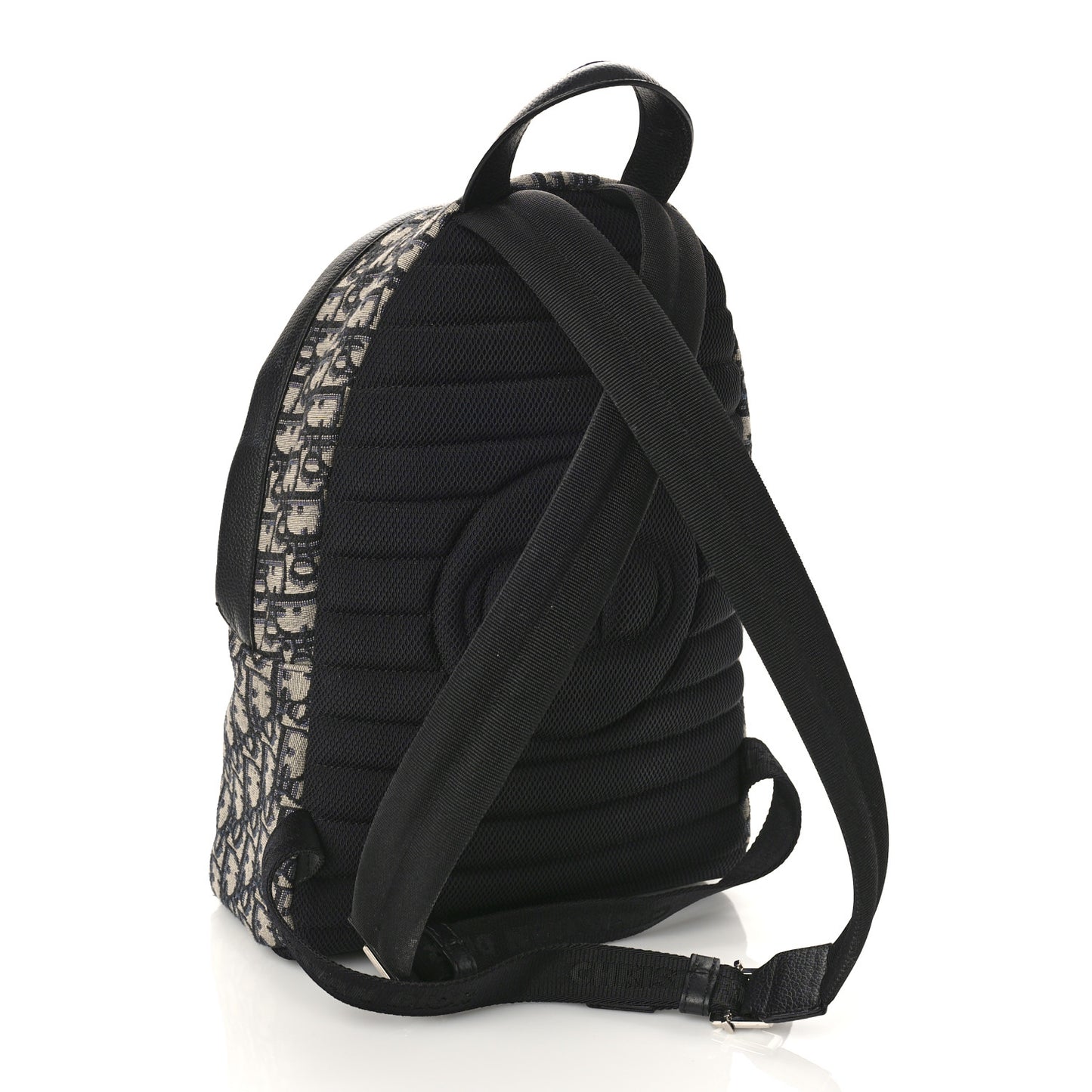 Oblique Calfskin Rider Kid's Backpack Beige Black