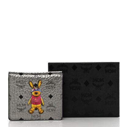 MCM Metallic Visetos Rabbit Bi-Fold Wallet Silver 8 of 8