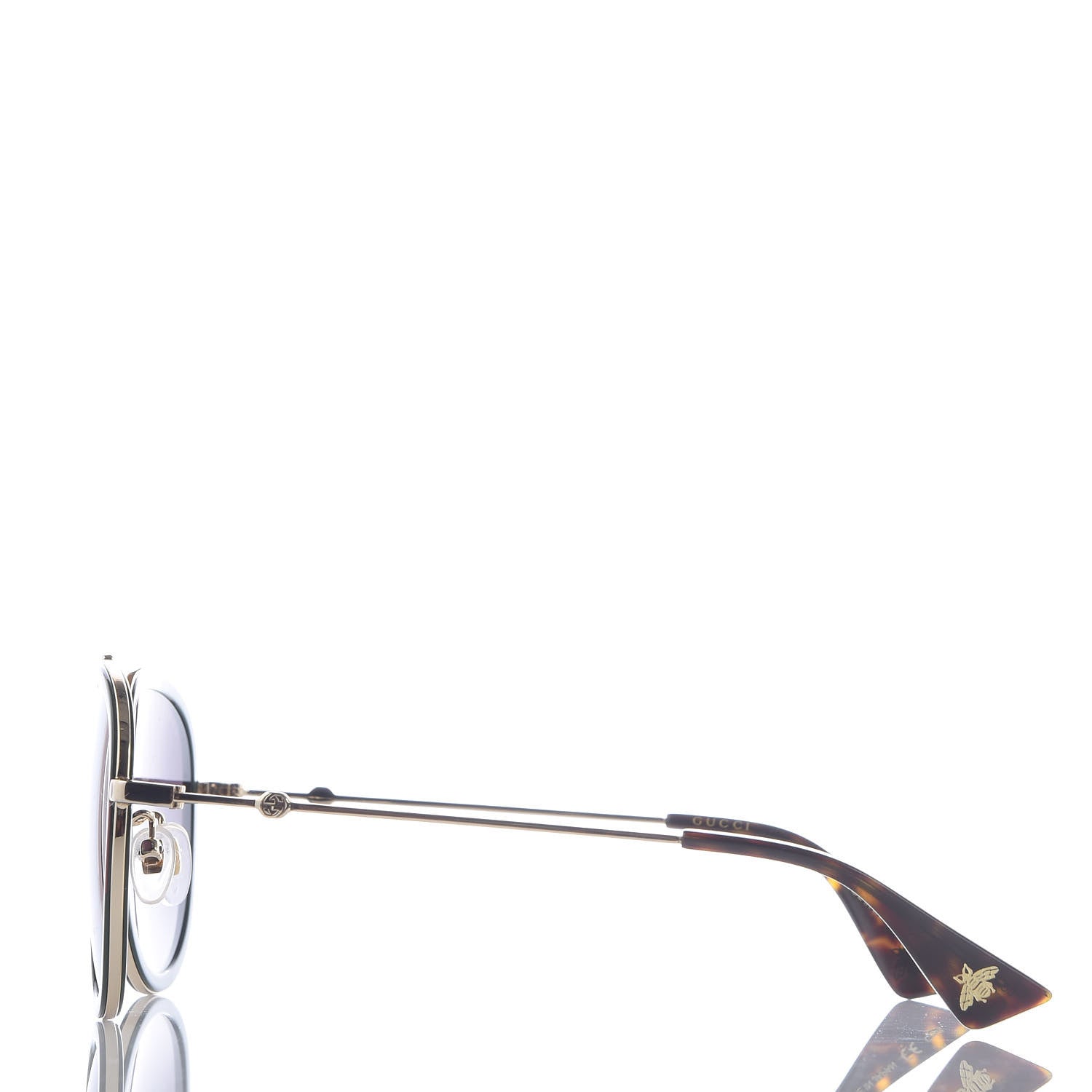 Gucci Web Aviator Sunglasses GG0062S Green Red 3 of 8