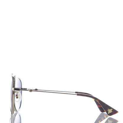 Gucci Web Aviator Sunglasses GG0062S Green Red 3 of 8