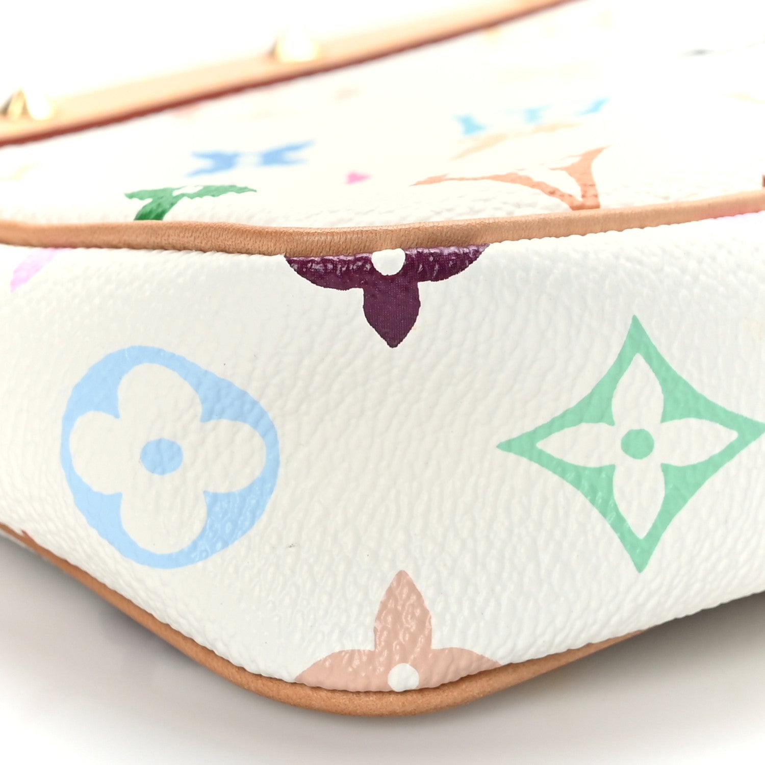 Louis Vuitton Monogram Multicolor Pochette Accessories White 8 of 10