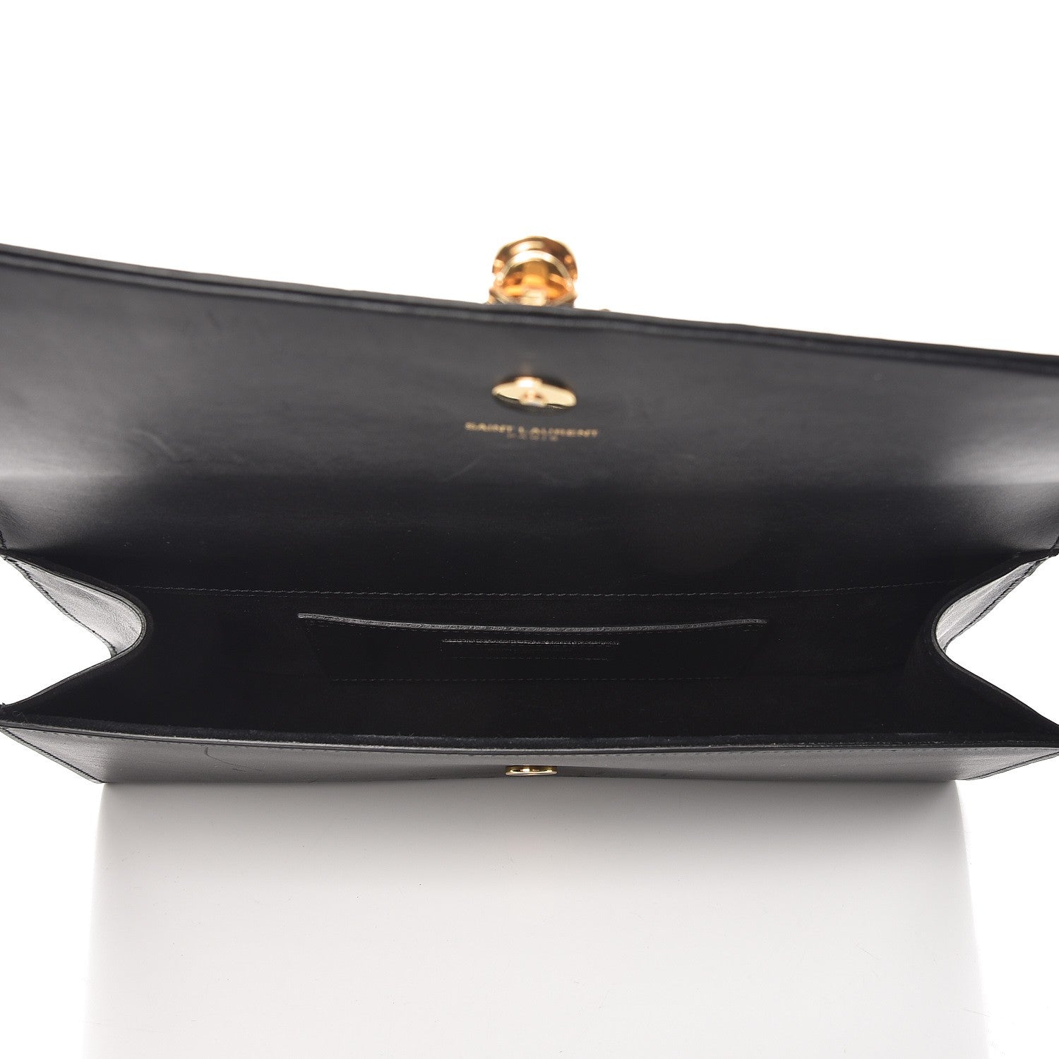 Saint Laurent Calfskin Classic Monogram Tassel Clutch Black 5 of 8