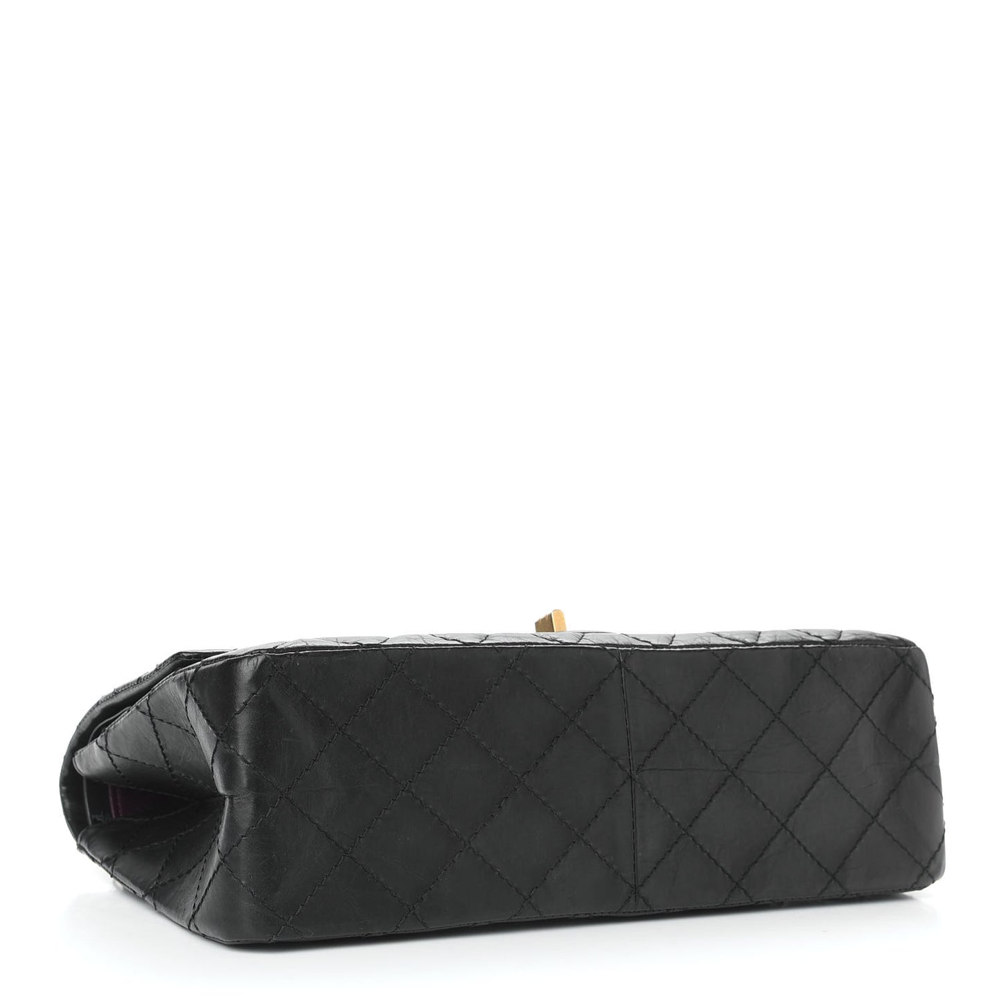 Aged Calfskin Quilted 2.55 Reissue 226 Flap Black