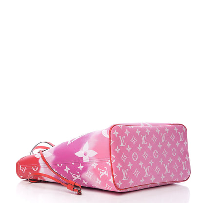 Louis Vuitton Monogram Escale Neverfull MM Rouge 3 of 10