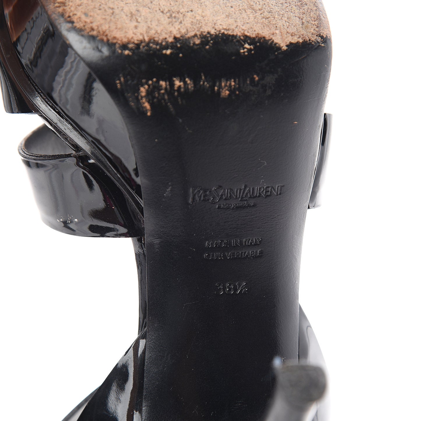 Patent Tribute 75 Platform Sandals 38.5 Black