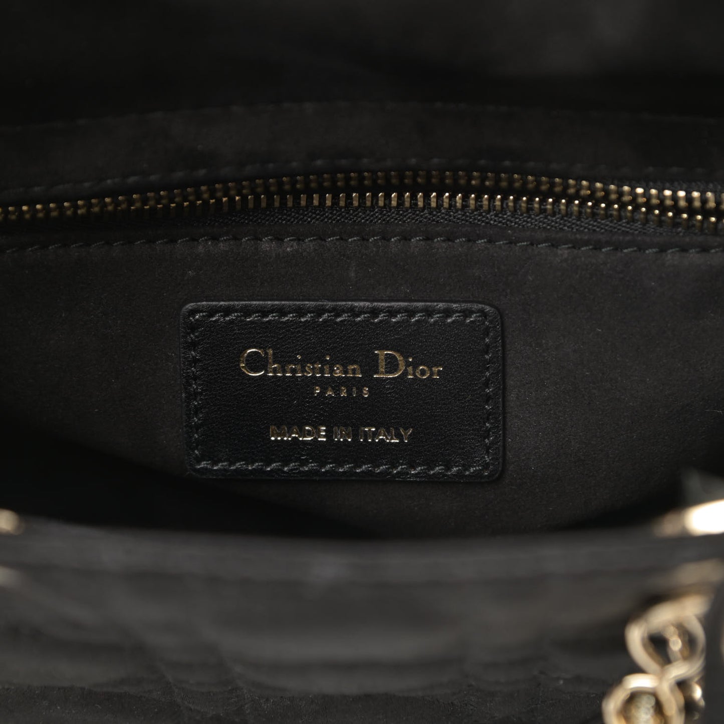 Satin Swarovski Crystal Cannage My ABC Lady Dior Black