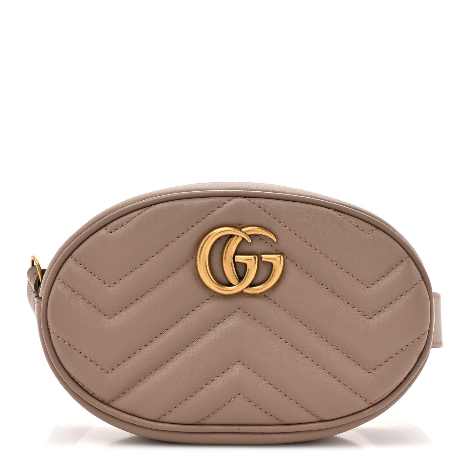 Gucci Calfskin Matelasse GG Marmont Belt Bag 75 30 Porcelain Rose 1 of 10