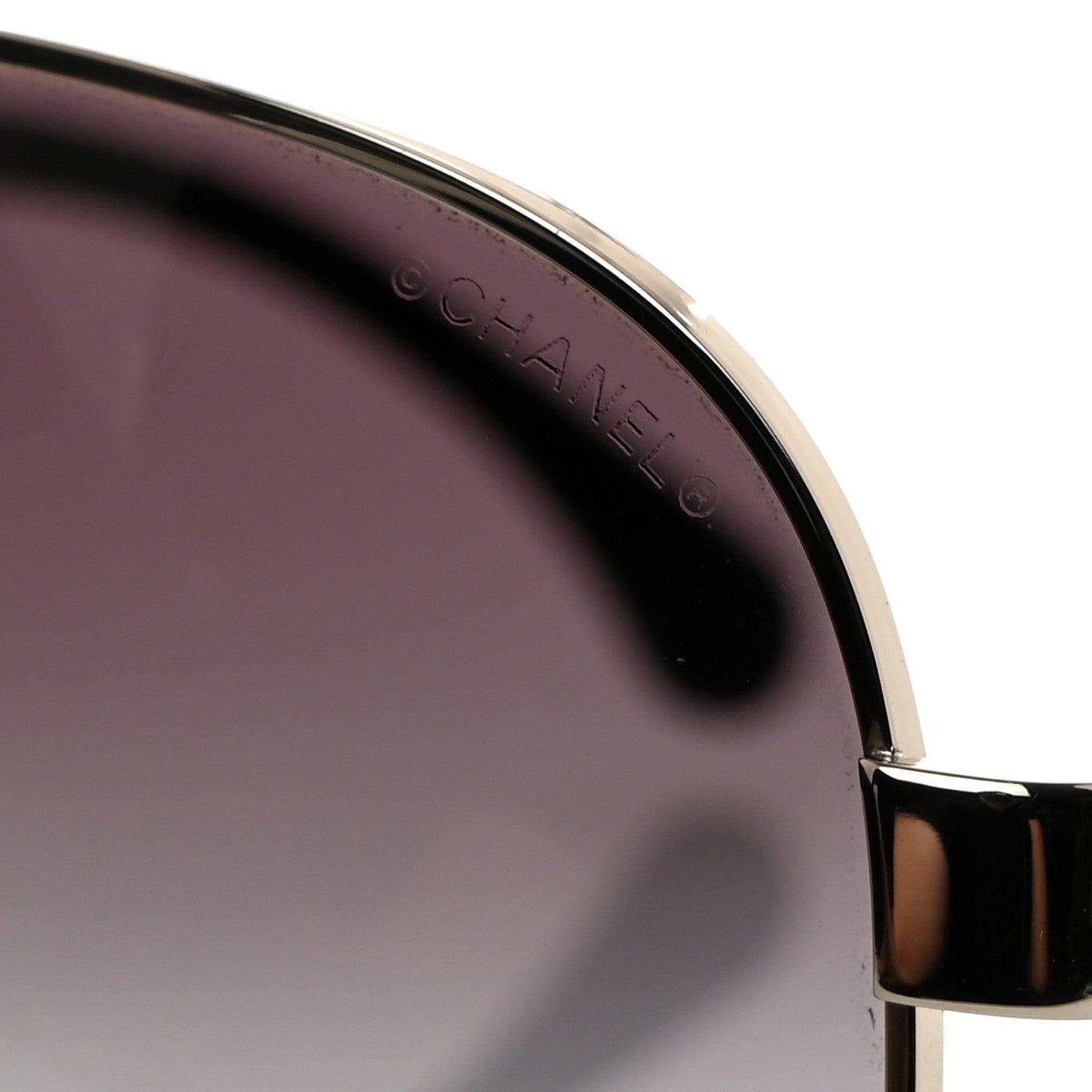 Chanel Lambskin Quilted CC Aviator Sunglasses 4195-Q Black 7 of 8
