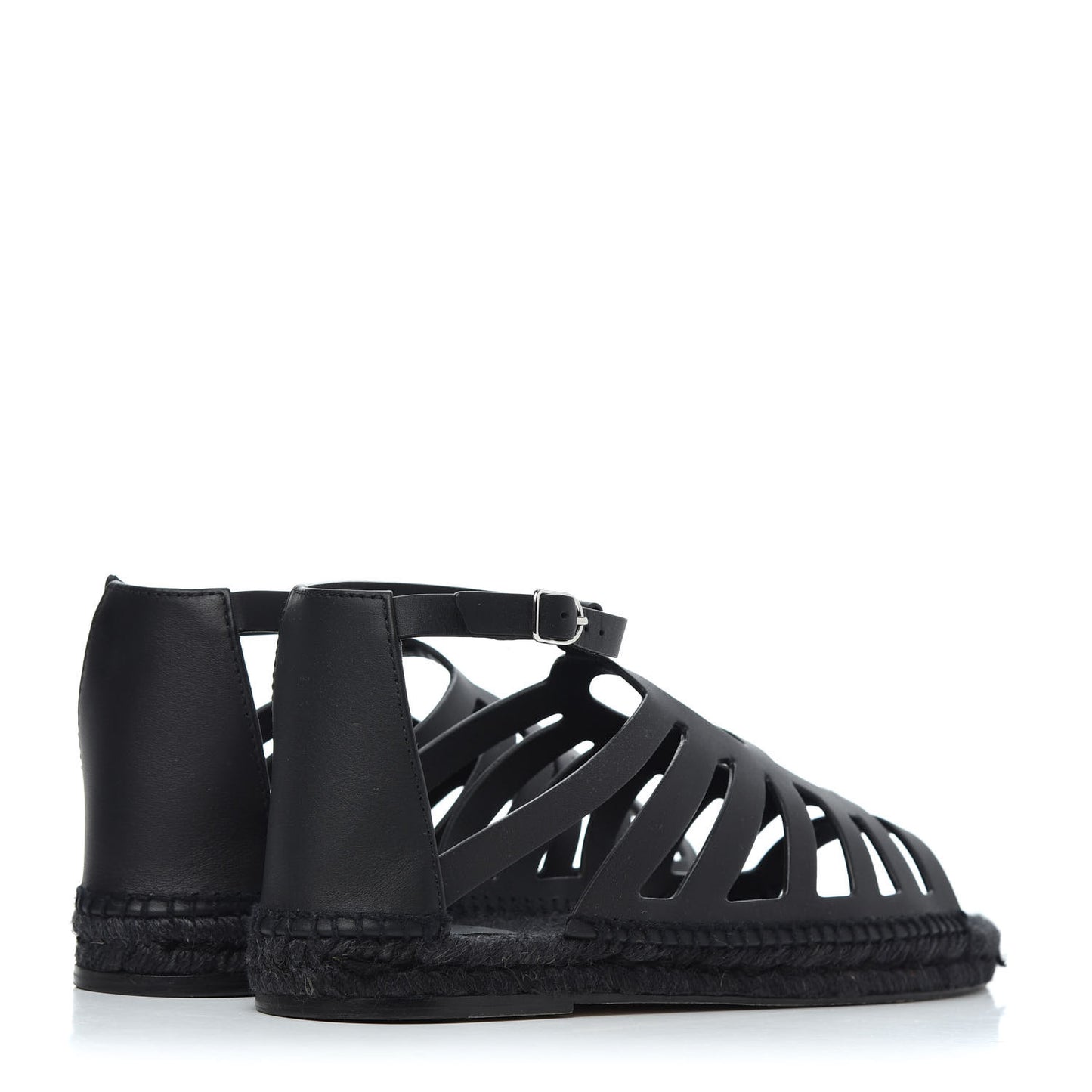 Calfskin Costanza Espadrilles 39 Black