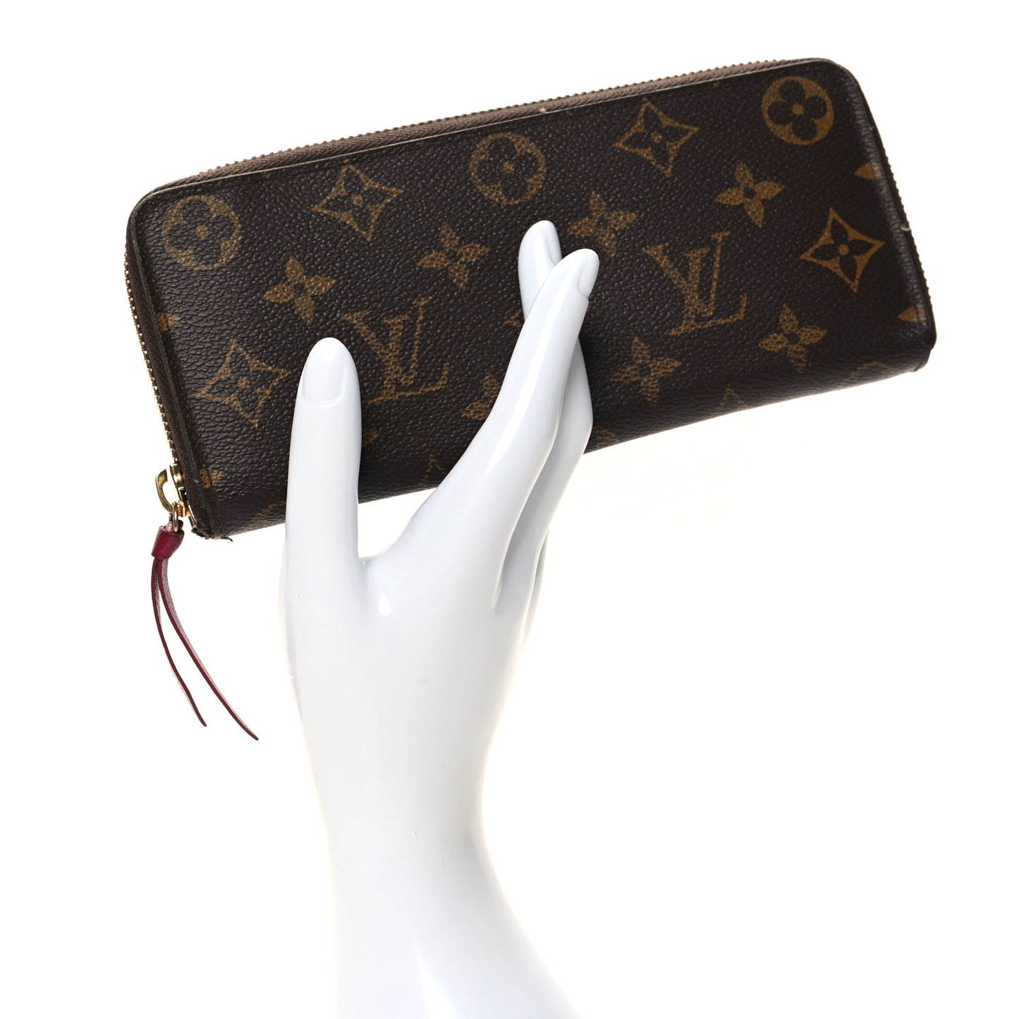 Monogram Clemence Wallet Fuchsia