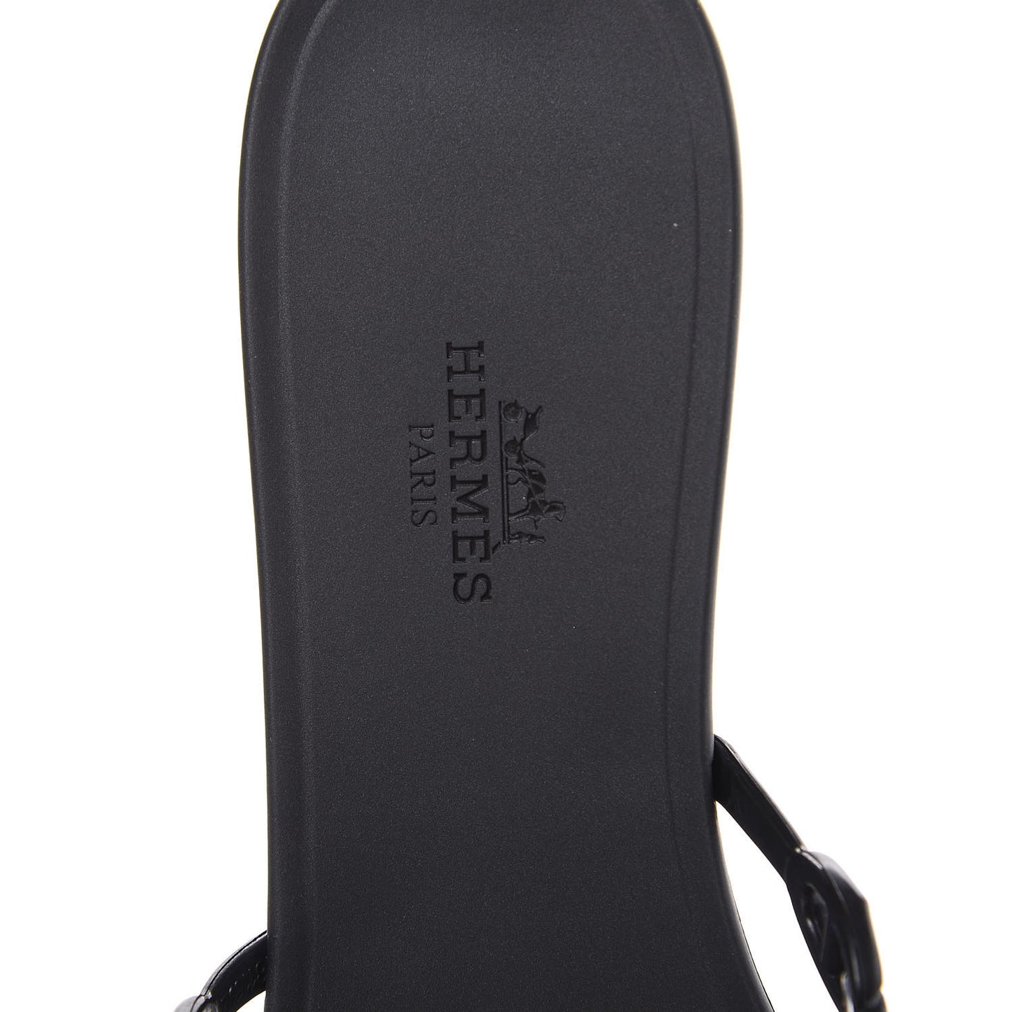 Rubber Chaine d'Ancre Rivage Sandals 39 Black