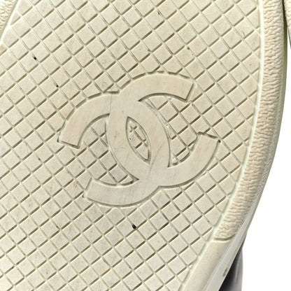 Chanel Calfskin CC Womens Sneakers 37 Black 8 of 10