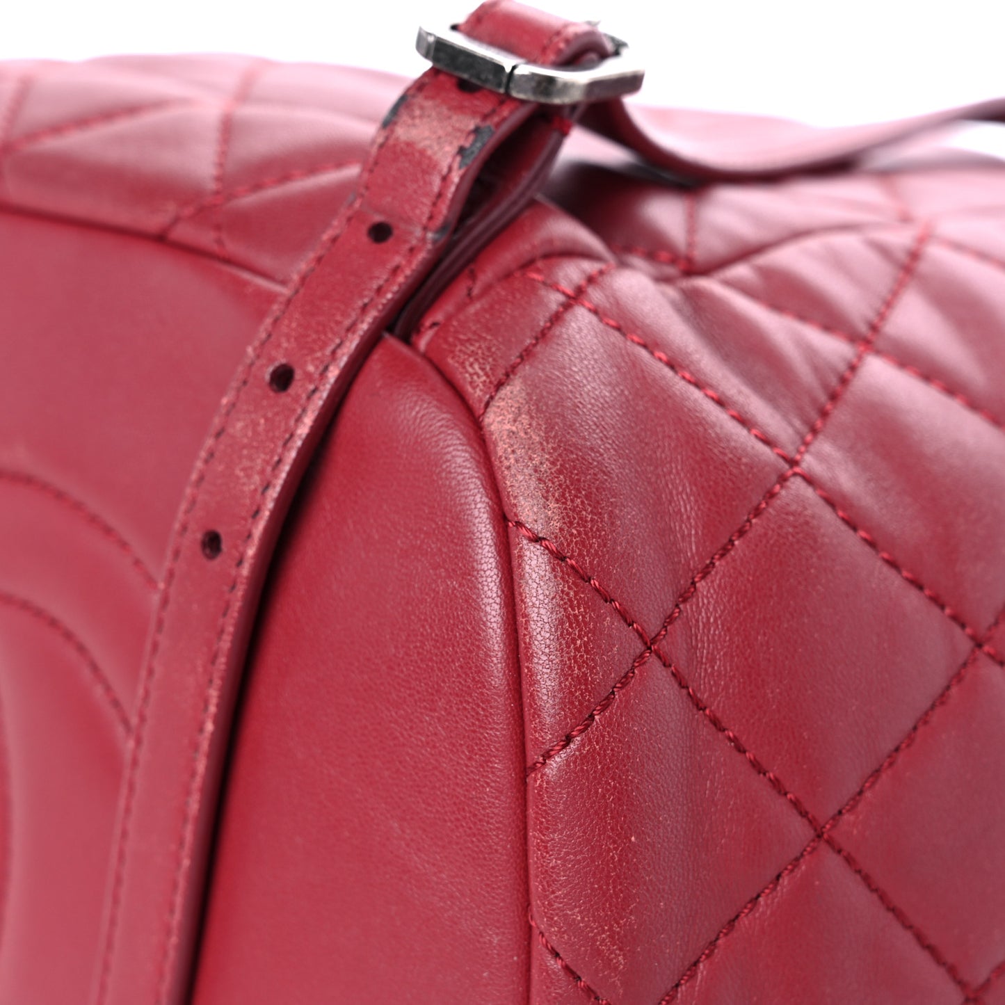 Lambskin Quilted Daily Supple Backpack Fuchsia