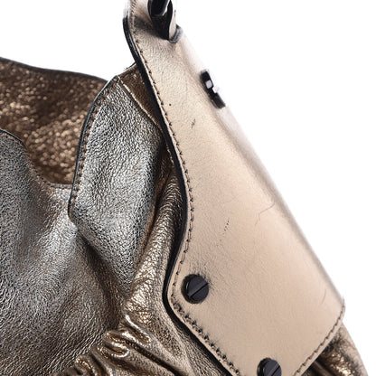 Burberry Metallic Calfskin Warrior Hobo Gold 13 of 19