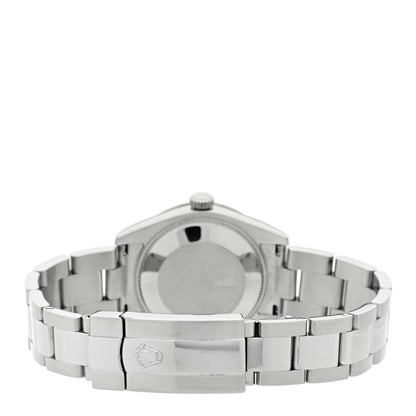 Rolex Stainless Steel 18K White Gold Diamond 31mm Oyster Perpetual Datejust Watch Pink 178344 3 of 5