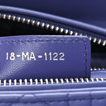 Christian Dior Lambskin Cannage Medium Lady Dior Blue 7 of 13