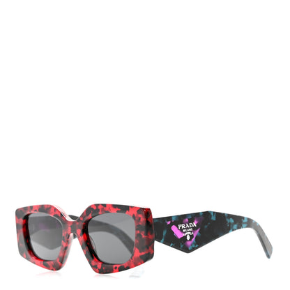 Prada Acetate Symbole Sunglasses SPR 15Y Scarlet Tortoise 1 of 11
