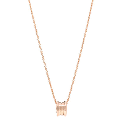 Bulgari 18K Rose Gold B.Zero1 Pendant Necklace 1 of 4