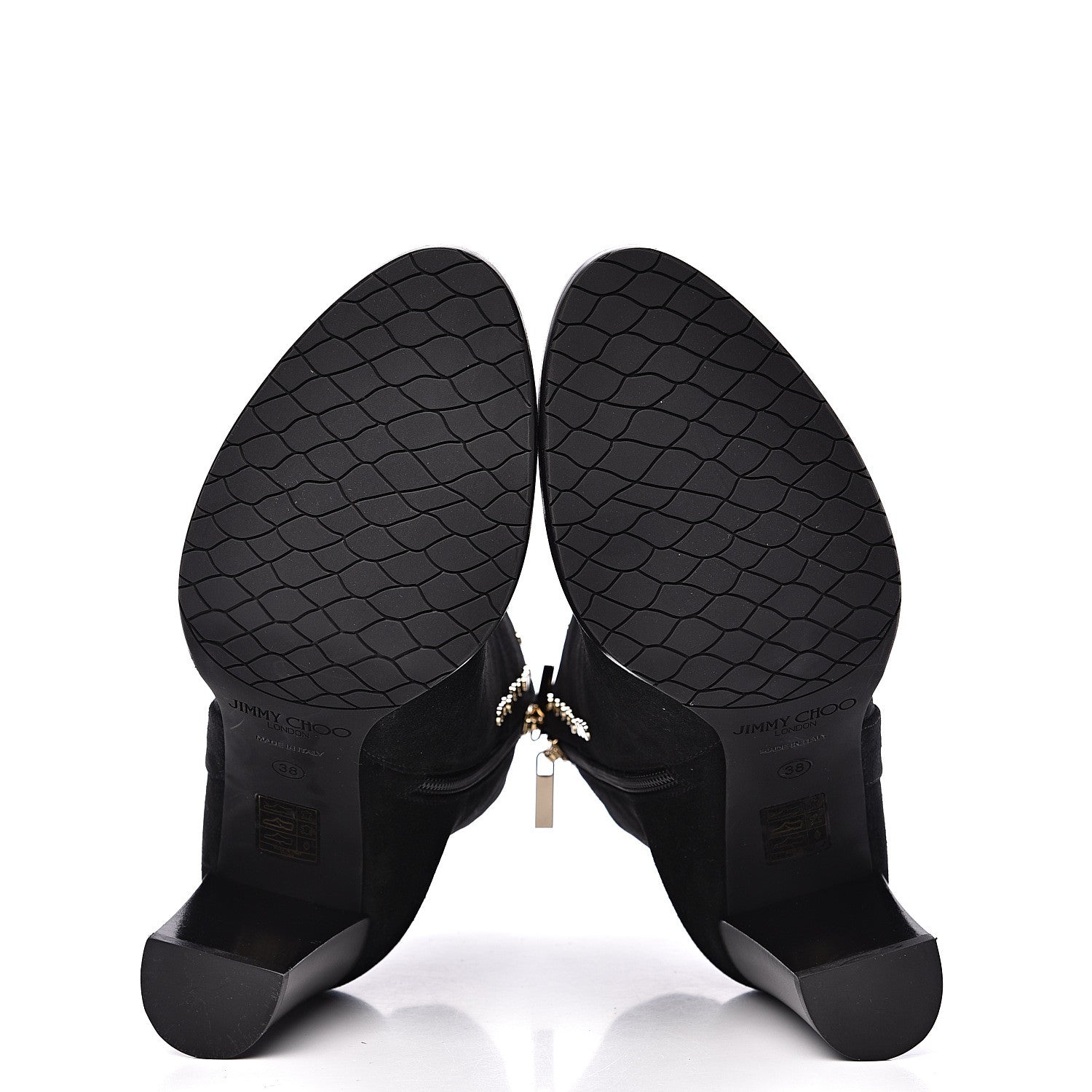Jimmy Choo Suede Harlow Ankle Boots 38 Black 5 of 8
