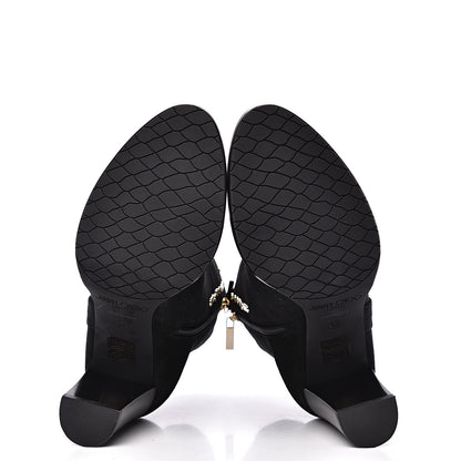 Jimmy Choo Suede Harlow Ankle Boots 38 Black 5 of 8