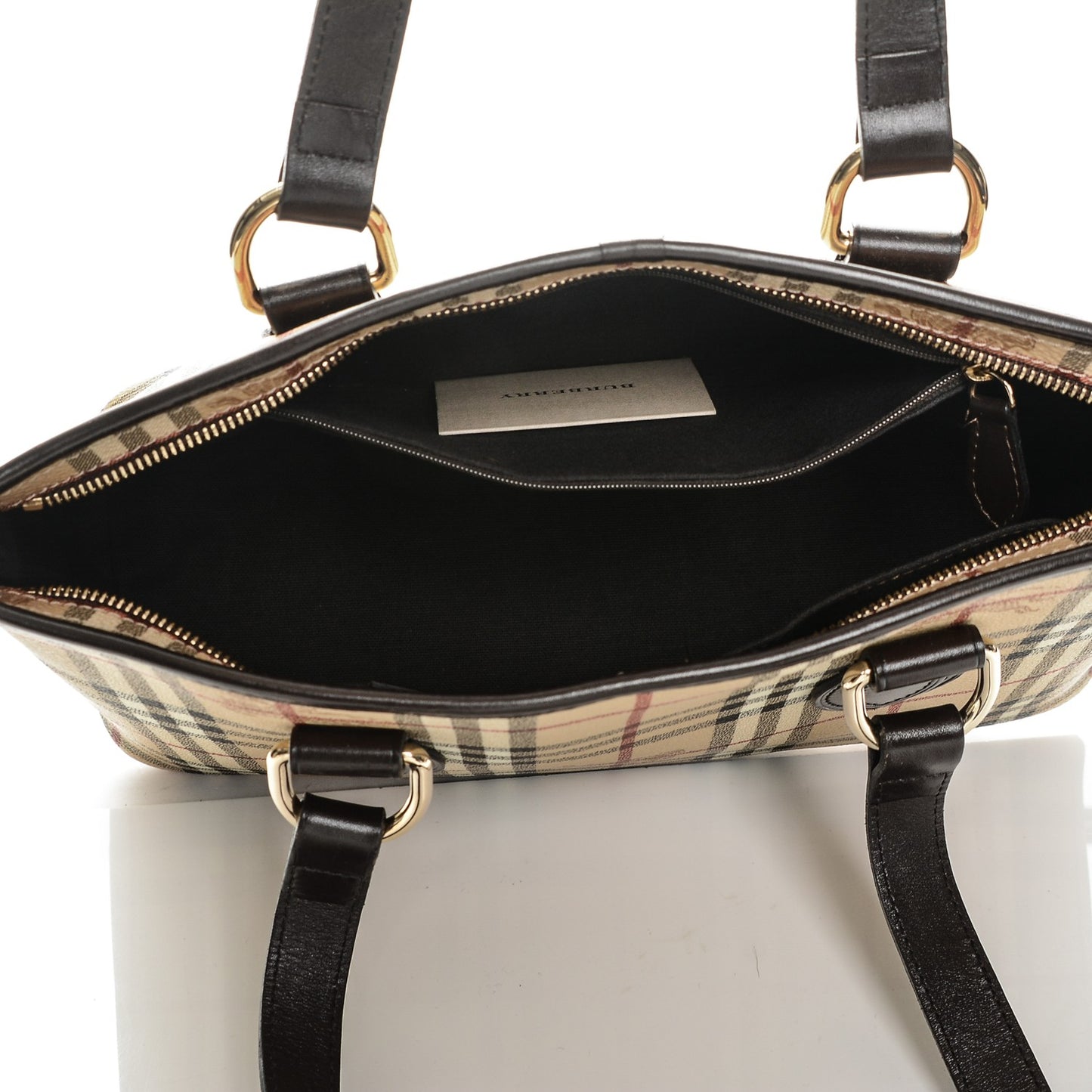 Haymarket Check Medium Regent Tote Chocolate