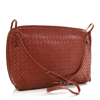 Bottega Veneta Nappa Intrecciato Nodini Crossbody Messenger Terracota 3 of 11