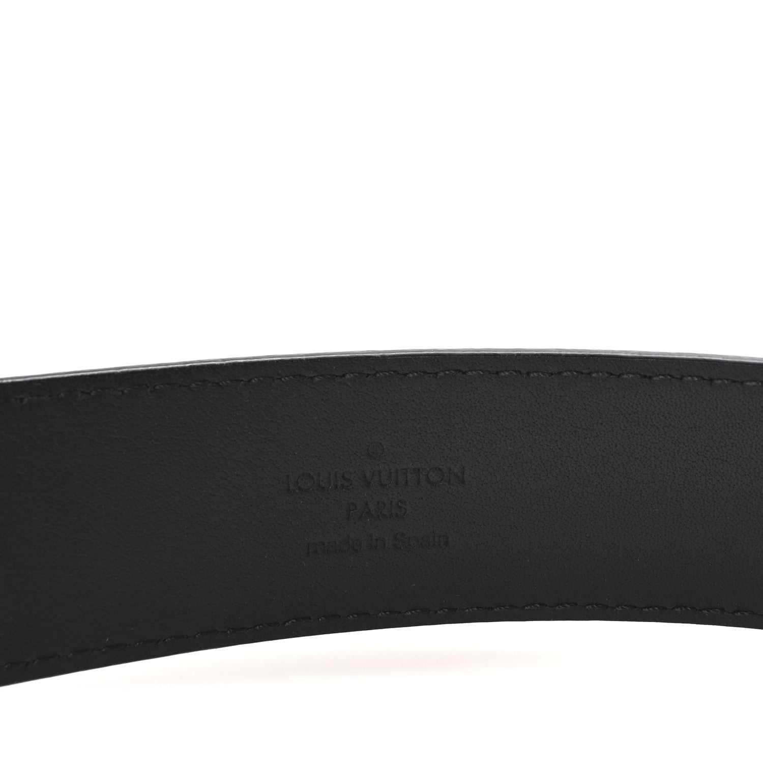 Louis Vuitton Calfskin Pont Neuf Belt 75 30 Black 5 of 6