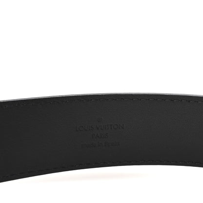 Louis Vuitton Calfskin Pont Neuf Belt 75 30 Black 5 of 6