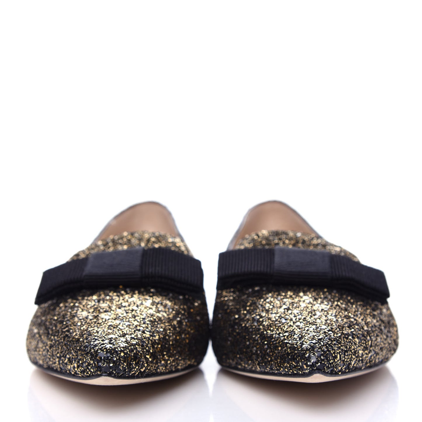 Glitter Gala Viola Flats 40 Black