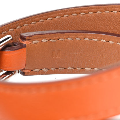 Hermes Swift Rivale Double Tour Bracelet M Orange 6 of 6