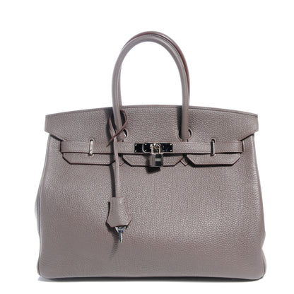 Hermes Togo Birkin 35 Etain 1 of 10