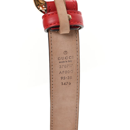 Gucci Moon Calfskin Interlocking G 25mm Belt 95 38 Petunia 3 of 5