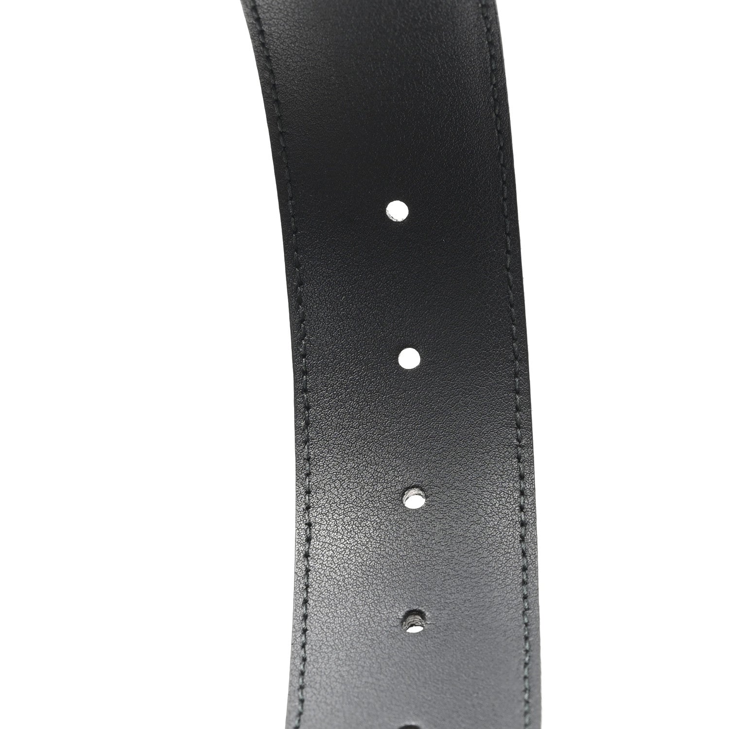 Gucci Dollar Calfskin Interlocking G Belt 85 34 Black 4 of 5
