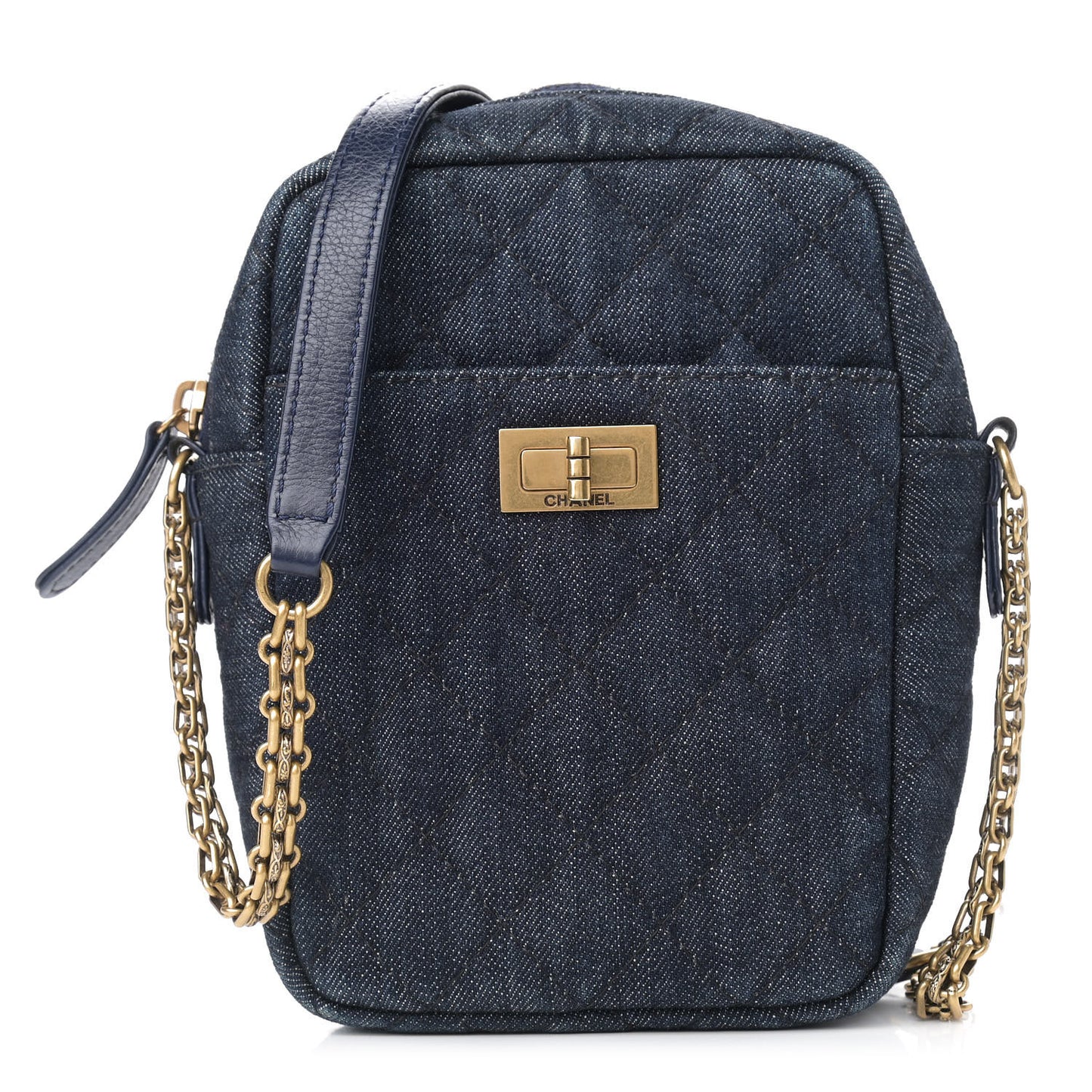 Washed Denim Quilted Reissue Camera Case Black