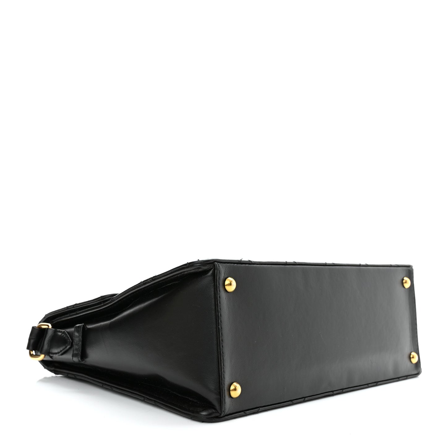 Lambskin Quilted Single Flap Black