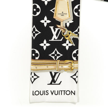 Louis Vuitton Silk Monogram Confidential Bandeau Black 2 of 4