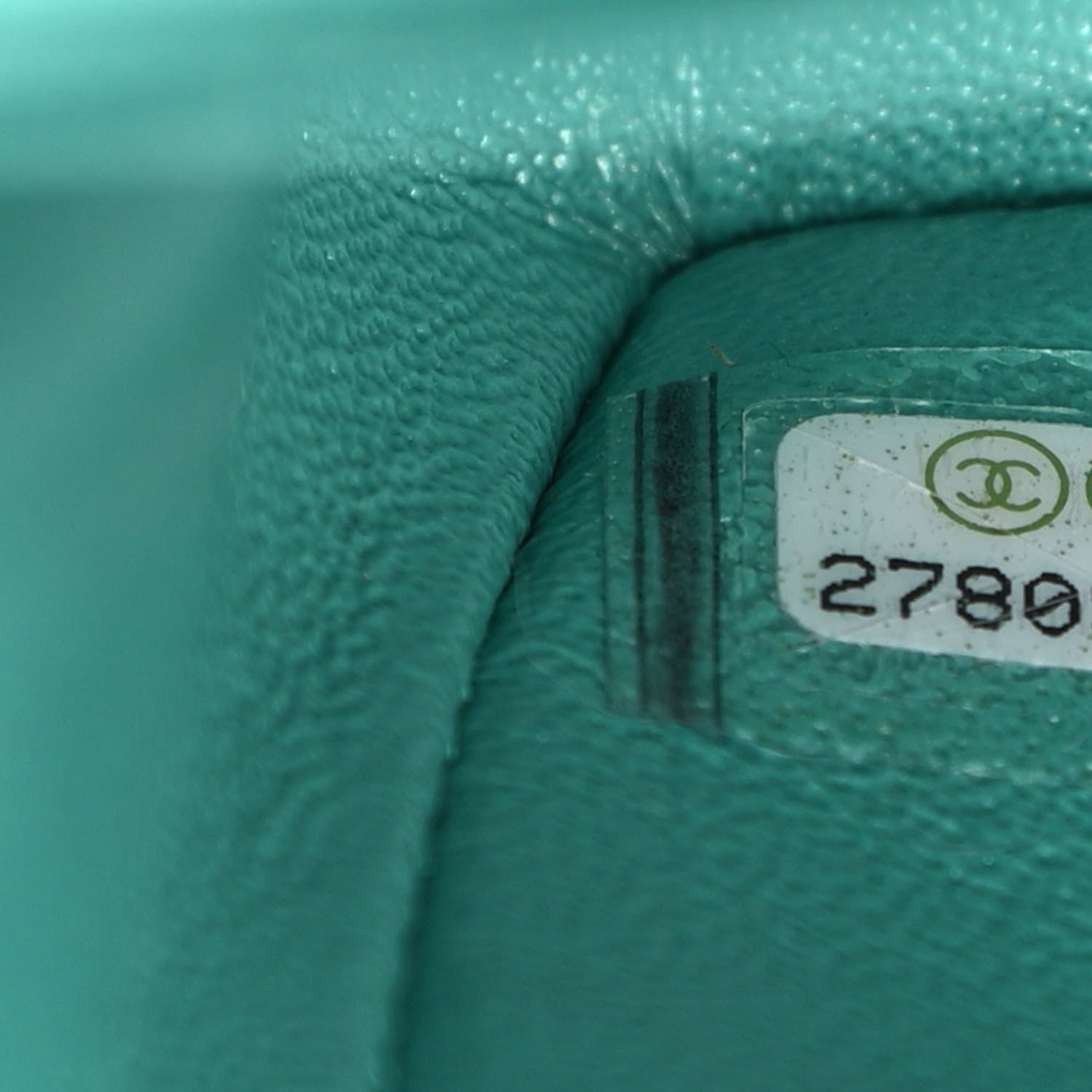 Chanel Iridescent Caviar Quilted Small Double Flap Green 7 of 11
