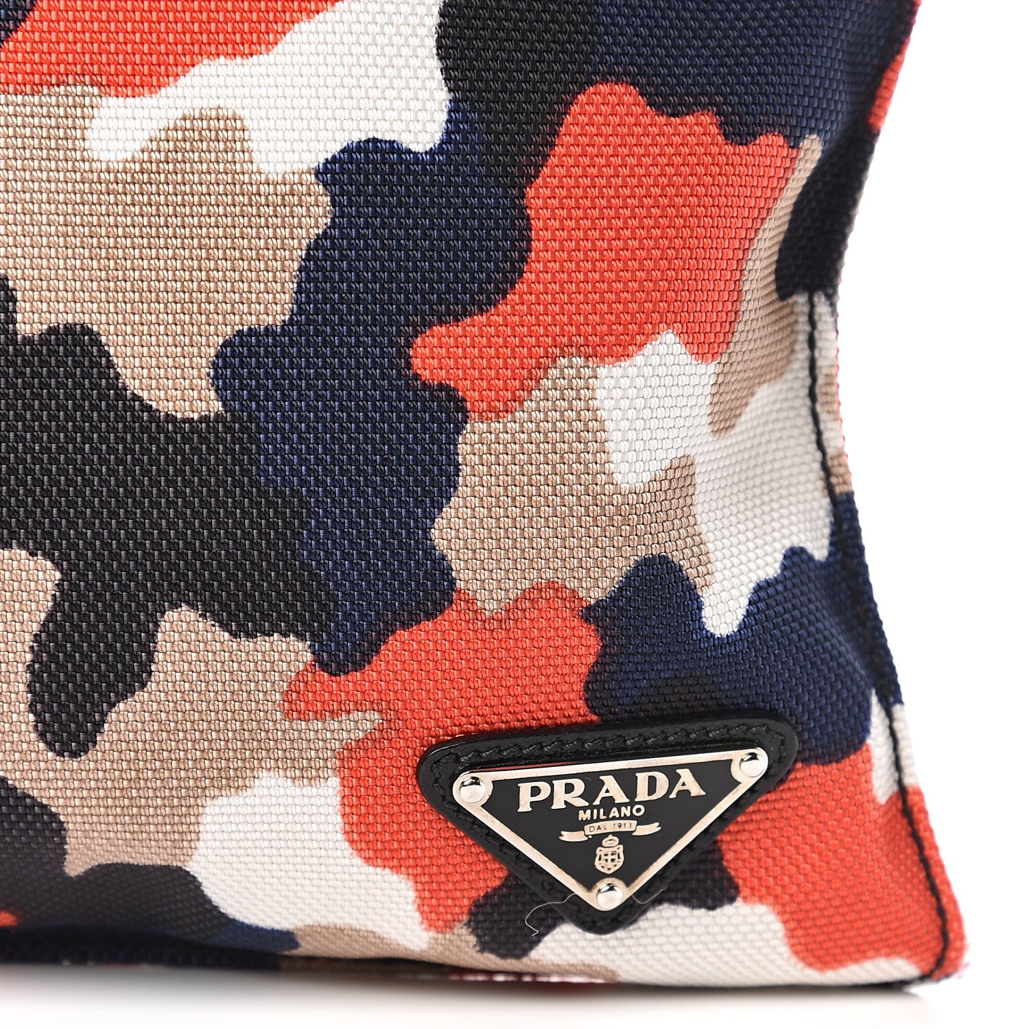 Prada Cordura Saffiano Camouflage Crossbody Rosso 9 of 9