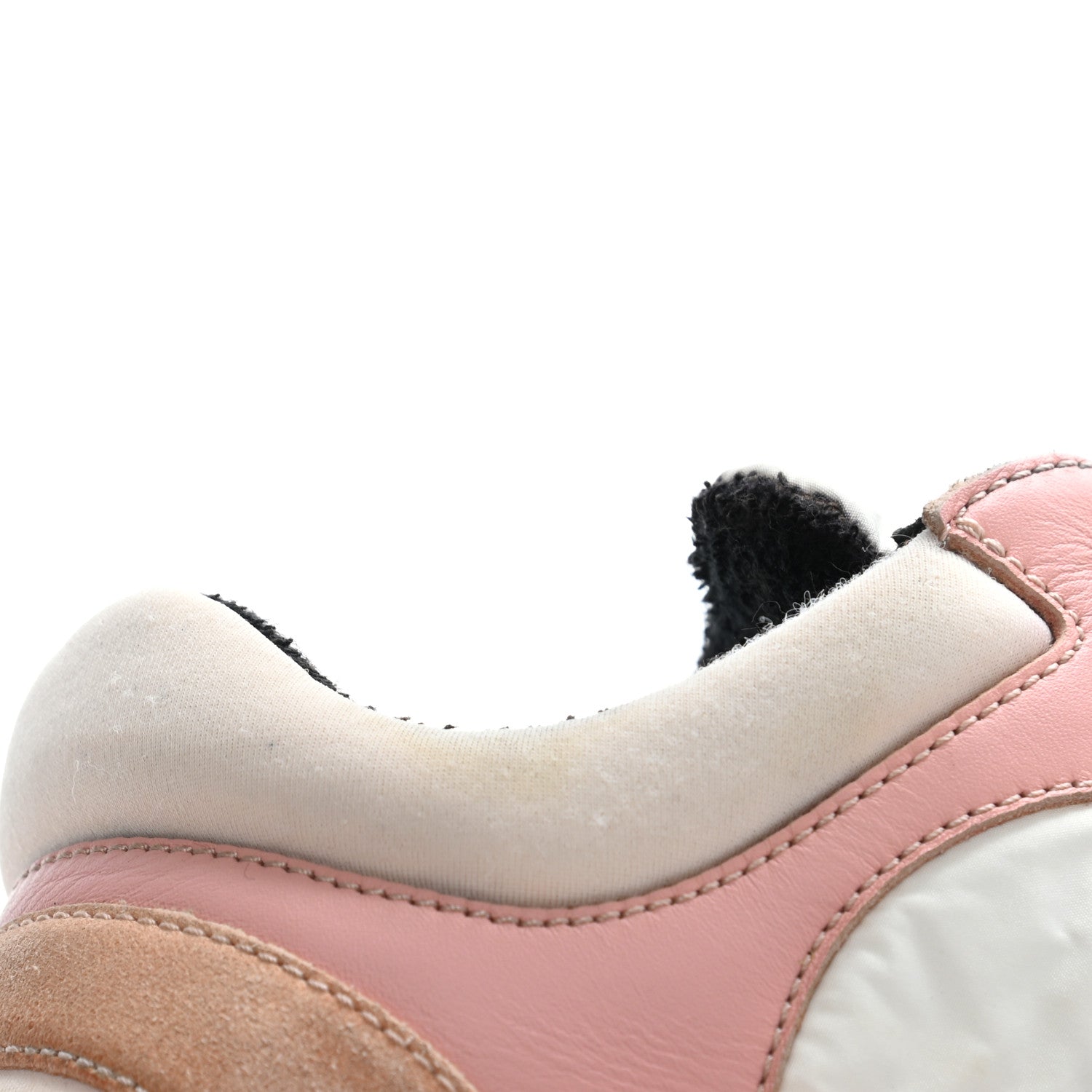 Chanel Nylon Lambskin Suede Calfskin CC Sneakers 36.5 Pink 13 of 21