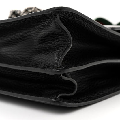 Gucci Dollar Calfskin Crystal Web Medium Dionysus Bamboo Top Handle Bag Black Black Diamond 11 of 14