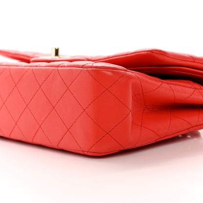 Chanel Lambskin Quilted Medium Double Flap Red 10 of 15