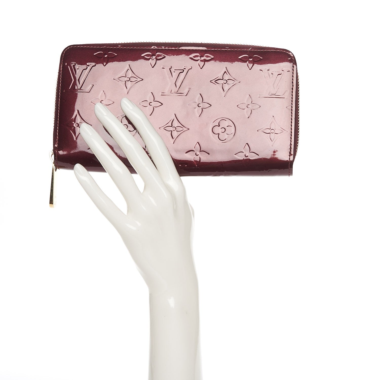 Louis Vuitton Vernis Zippy Wallet Rouge Fauviste 2 of 7