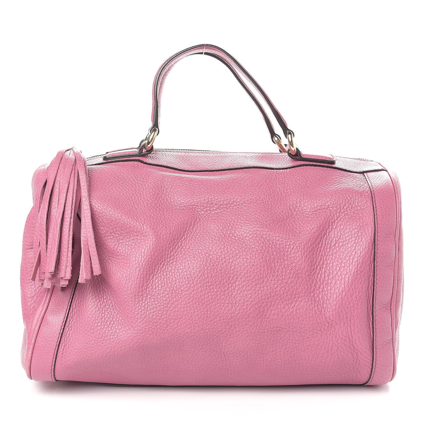 Pebbled Calfskin Medium Soho Boston Fresia Rose