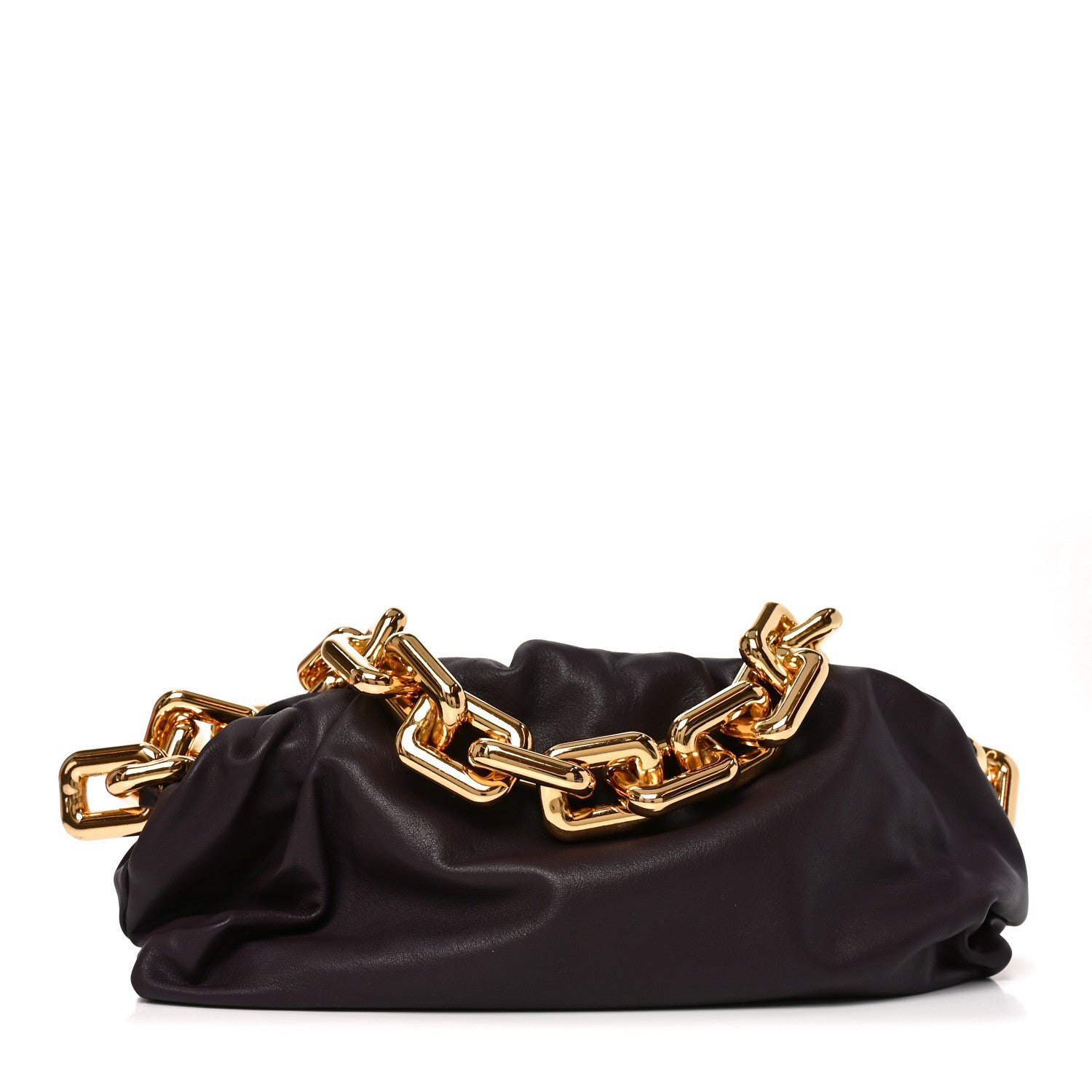 Bottega Veneta Calfskin The Pouch Chain Grape 1 of 9