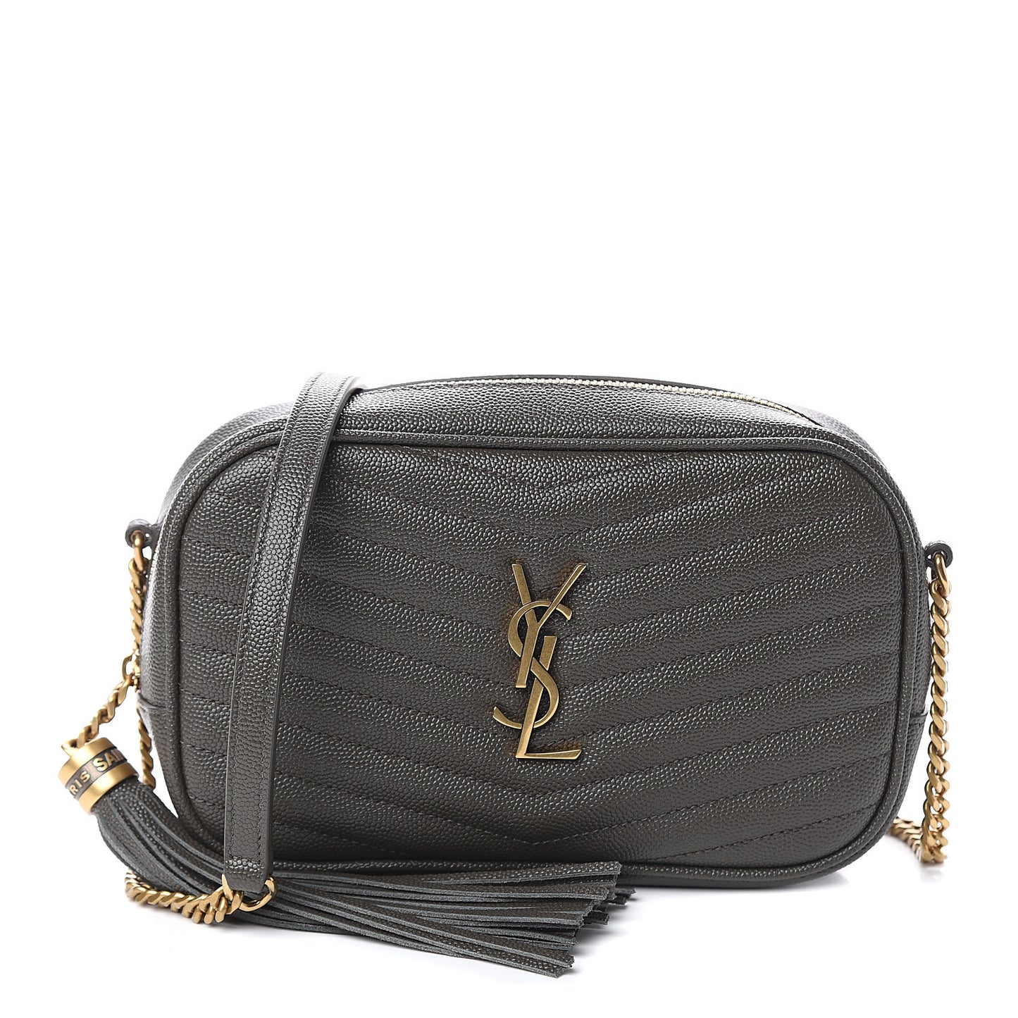 Grain De Poudre Matelasse Monogram Mini Lou Camera Bag Dark Smog
