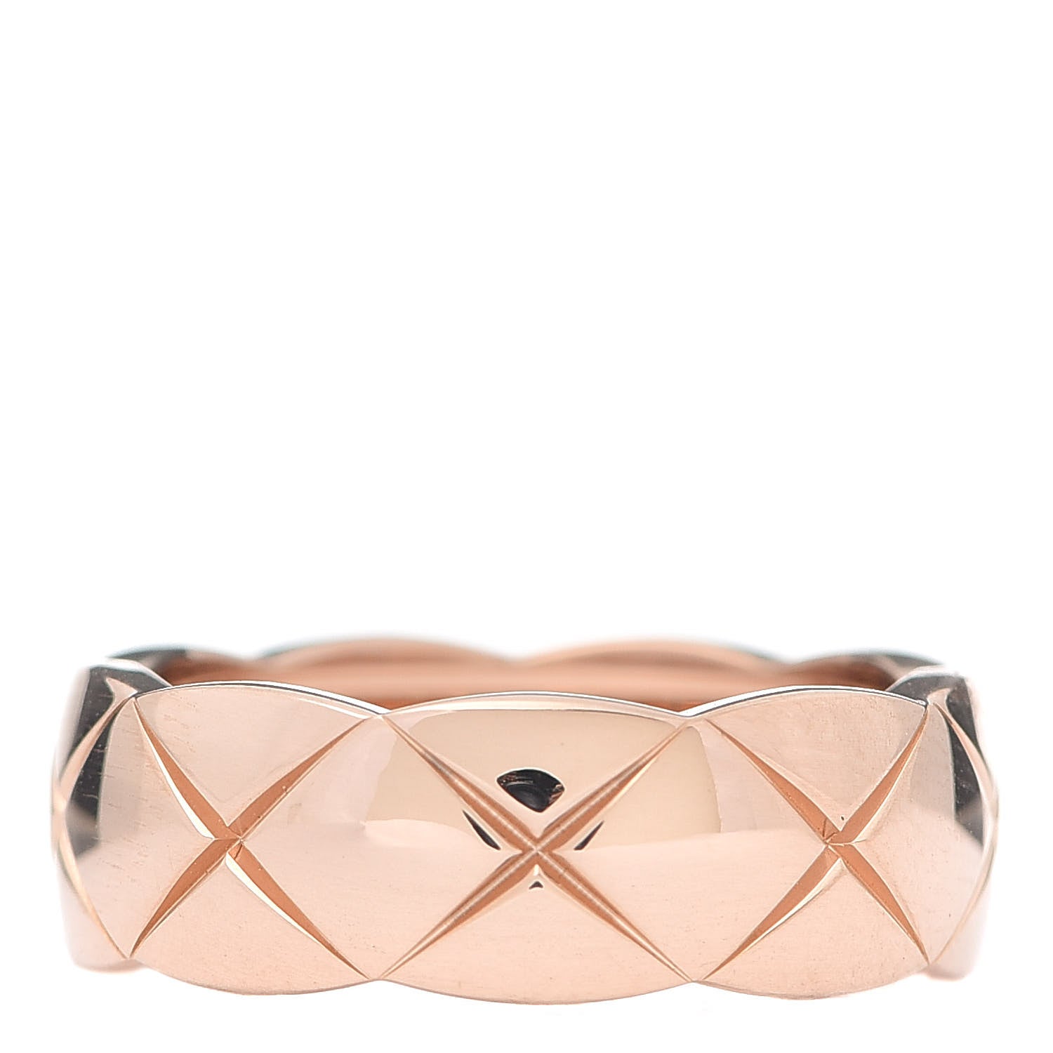 Chanel 18K Beige Gold Small Coco Crush Ring 52 6 1 of 7