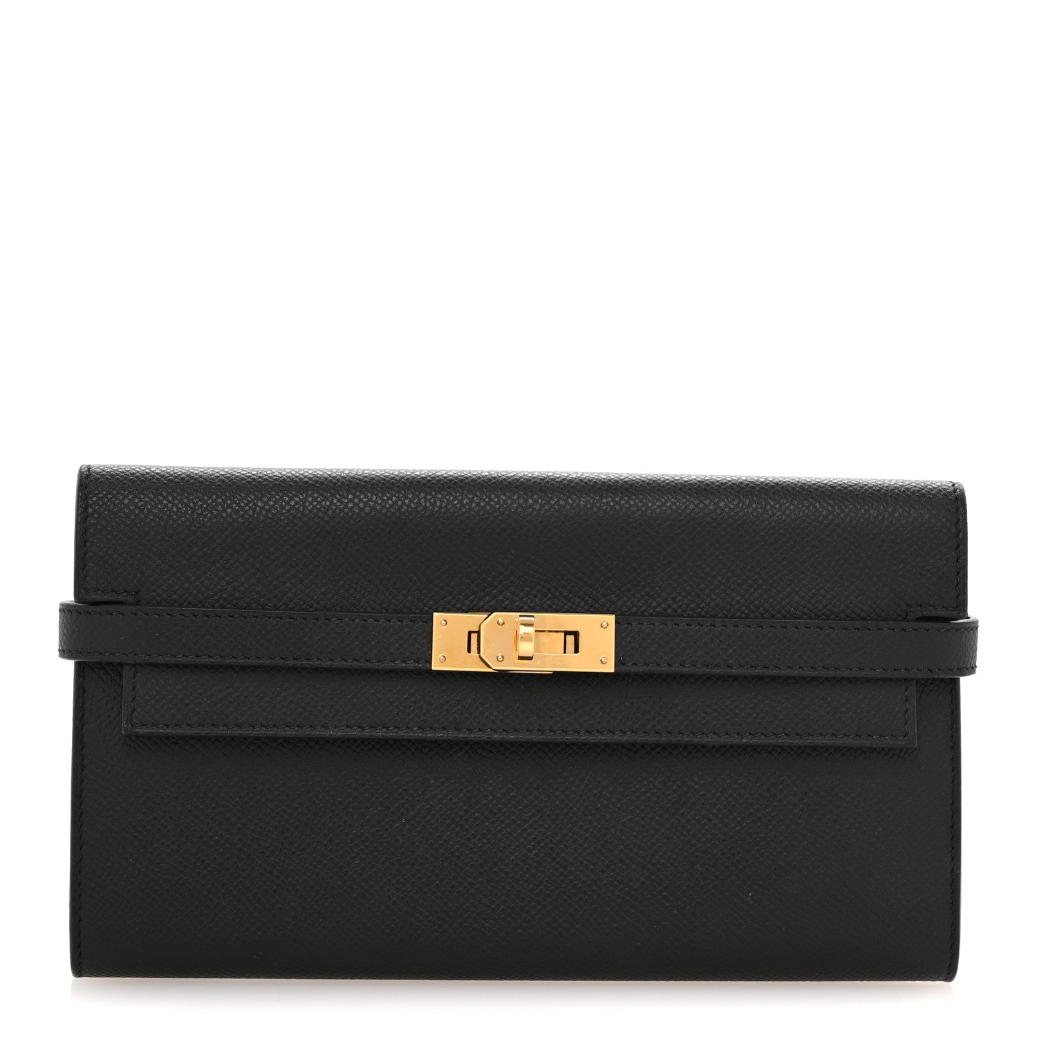 Hermes Epsom Kelly Longue Wallet Black 1 of 11