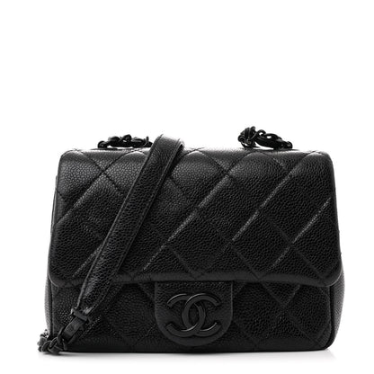 Chanel Caviar Quilted Incognito Mini Square Flap Black 1 of 10
