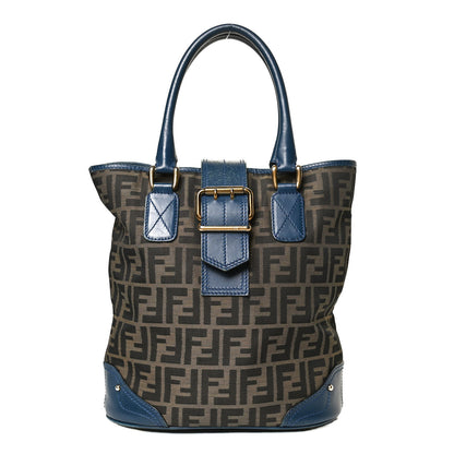 Fendi Zucca Tote Tobacco Blue 1 of 12